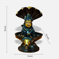 Shivling Idol with Lord Shiva Face and Nandi Base