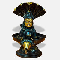 Shivling Idol with Lord Shiva Face and Nandi Base