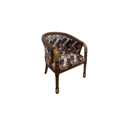 Flint Teak Wood Arm Chairs (Teak gold)