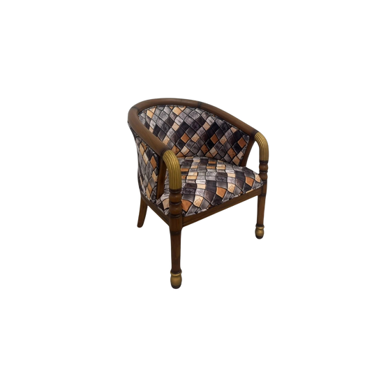Flint Teak Wood Arm Chairs (Teak gold)