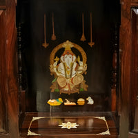 close image  of Jagannath Teak Wood Mandir (Brown)