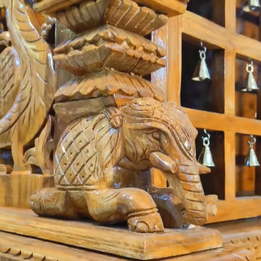 close view image Deepmala Teak Wood Mandap (Teak)  