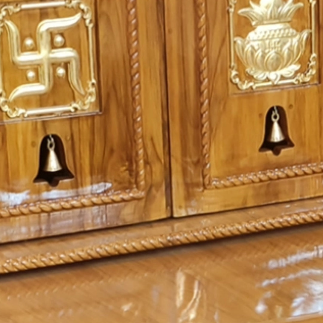 close view image of Archana Teak Wood Mandap (Teak)  