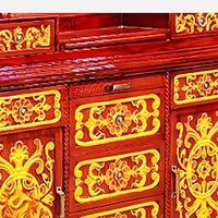 close view of Ambikesh Teak Wood Mandap (Teak) 