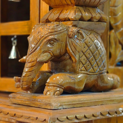 close  view of Deepmala Teak Wood Mandap (Teak) 
