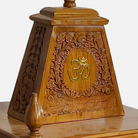 close view of Dharmika Teak Wood Mandap (Teak) 
