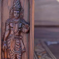 close view of Haridarshan Teak Wood Mandap (Wenge)
