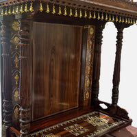 close  view of Jagadamba Teak Wood Mandap (Brown) 