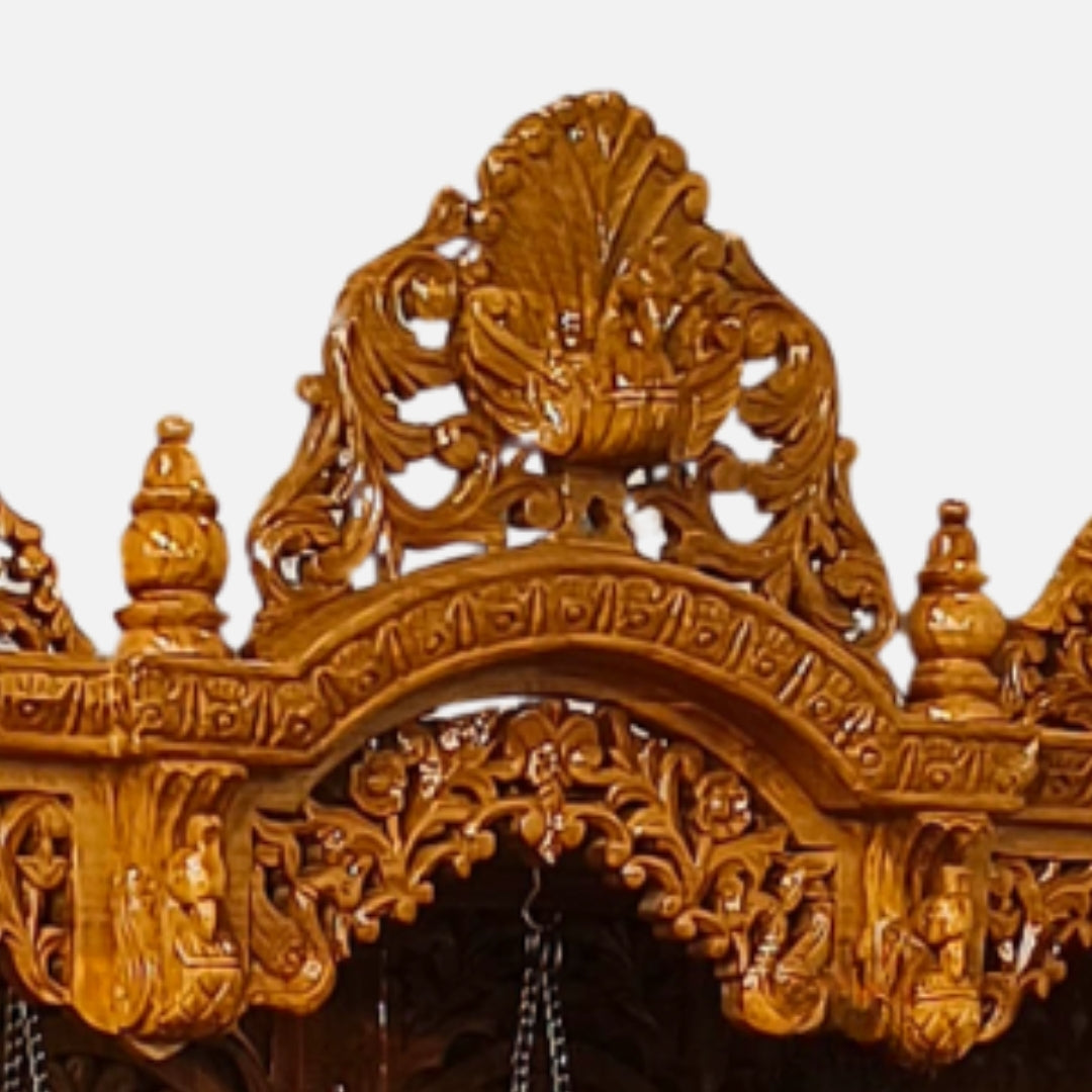 close  view  of Kedaram Teak Wood Mandap (Teak) 