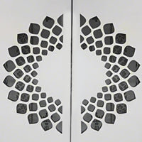 close view of Prajvala Teak Wood Mandir (White)