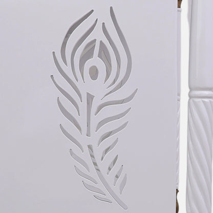 close  view of Prarthika Teak Wood Mandap (White) 