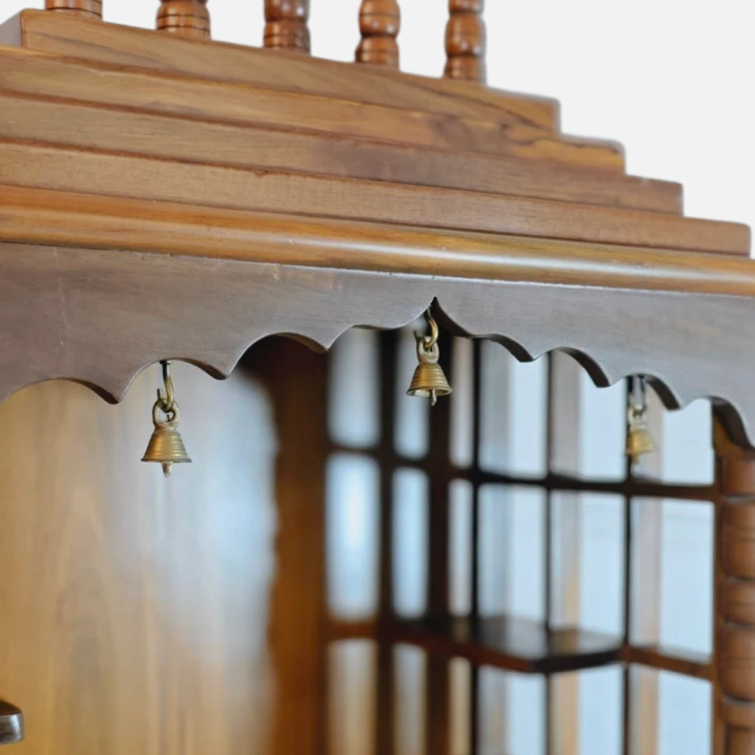 close   view  of Saanjhita Teak Wood Mandap (Teak) 