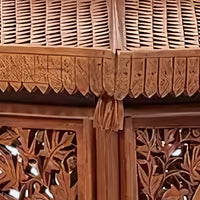 close view of Subhaga Teak Wood Mandir (Teak) 