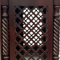 close view of  Satyarath Teak Wood Mandap (Brown)