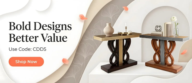 console tables sale banner