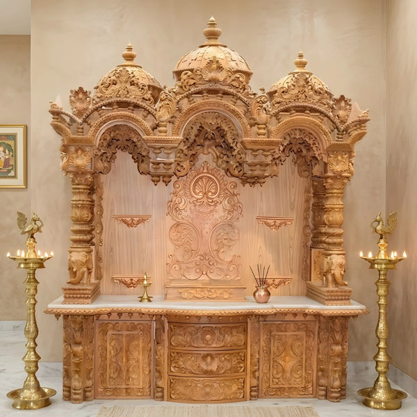 dimensions of Srikalahasti Teak Wood Mandap (Teak) 