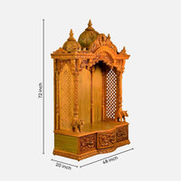 dimensions  of Govindaraja Teak Wood Mandap (Teak) 