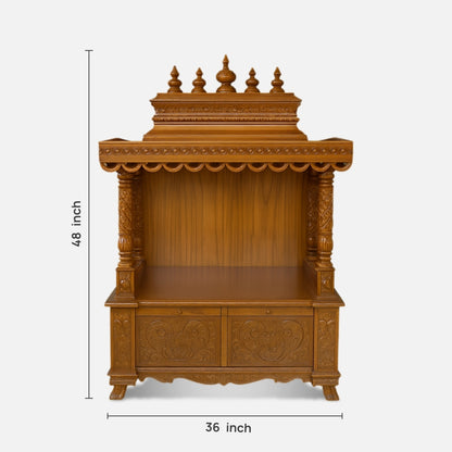 dimensions of Ratnamaya Teak Wood Mandap (Teak)  
