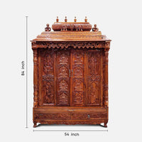 dimensions  of  Riddhi Teak Wood Mandir (Teak) 
