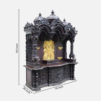 dimensions of Srikalahasti Teak Wood Mandap (Cherry)