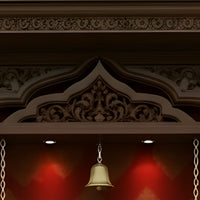 dimensios of Ghantika Teak Wood Mandap (Brown) close view 