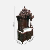 dimensons of Padmanabha Teak Wood Mandap (Cherry) 