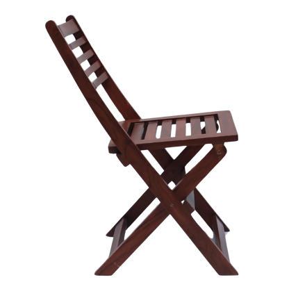 Portico Solid Wood Living Room Chair (Brown)
