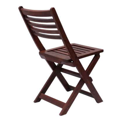 Portico Solid Wood Living Room Chair (Brown)
