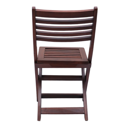 Portico Solid Wood Living Room Chair (Brown)