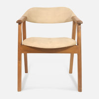 front view  of Samara Teak Wood Arm Chair (Teak) 