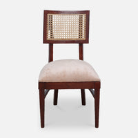 front view  view  of Tessaro Teak Wood Dining Chair (Brown) 