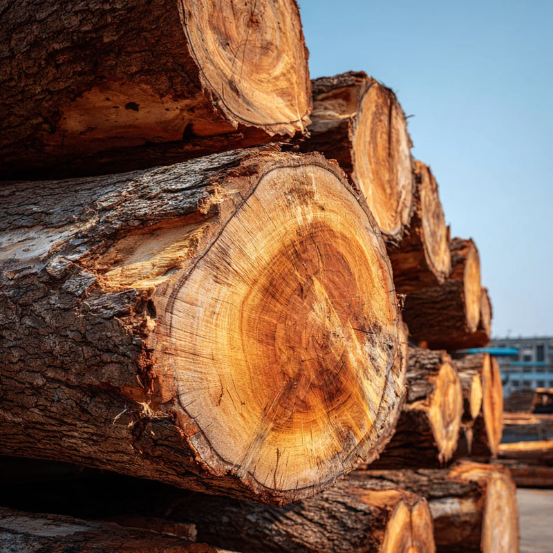 heavy teakwood logs