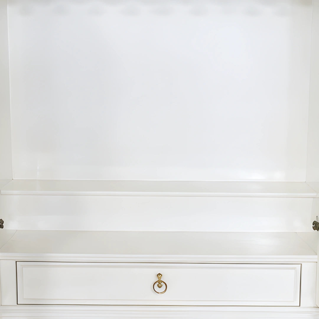 jeevan Teak Wood Mandir (White)  pooja area 