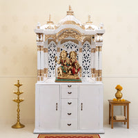 lifestyle view Sudhakar Teak Wood Mandap (White Gold) 