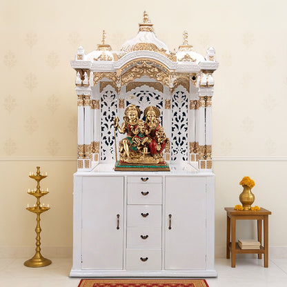 lifestyle view Sudhakar Teak Wood Mandap (White Gold) 