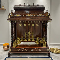 lifestyle view of Jagadish Teak Wood Mandap (Teak)