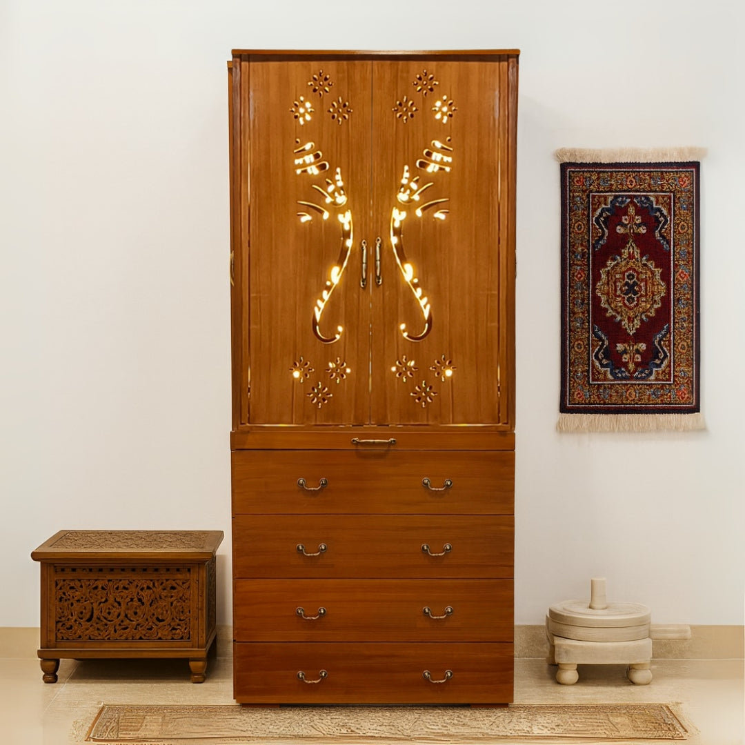 lifestyle view of Anugraha Teak Wood Mandap (Teak)