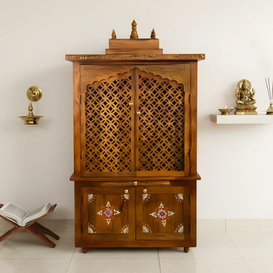 lifestyle view of Divantra Teak Wood Mandap (Teak)