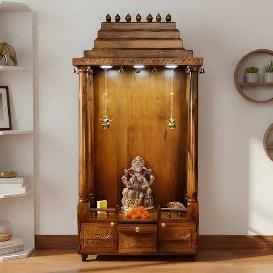 lifestyle view of Divyakriti Teak Wood Mandap Teak