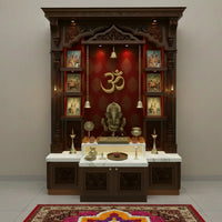 lifestyle view of Ghantika Teak Wood Mandap (Brown)