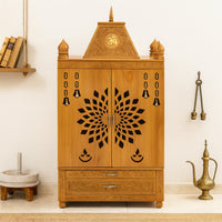 lifestyle view  of Kailasa Teak Wood Mandir (Teak) 