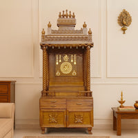 lifestyle view of Karuna Teak Wood Mandap (Teak)