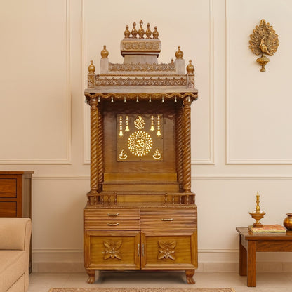 lifestyle view of Karuna Teak Wood Mandap (Teak)