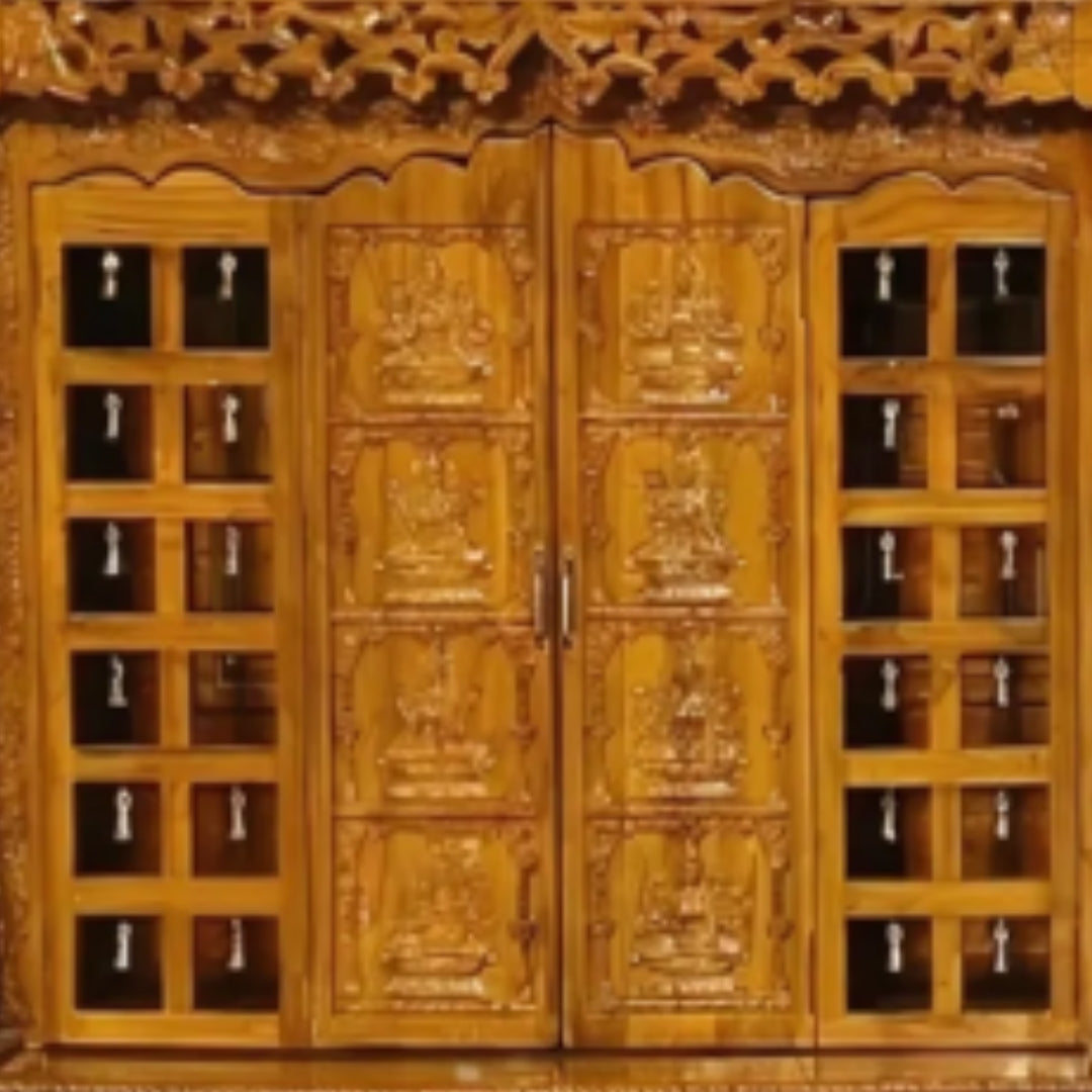 lifestyle view of Kaveri Teak Wood Mandap (Teak) zoom view