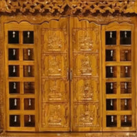 lifestyle view of Kaveri Teak Wood Mandap (Teak) zoom view