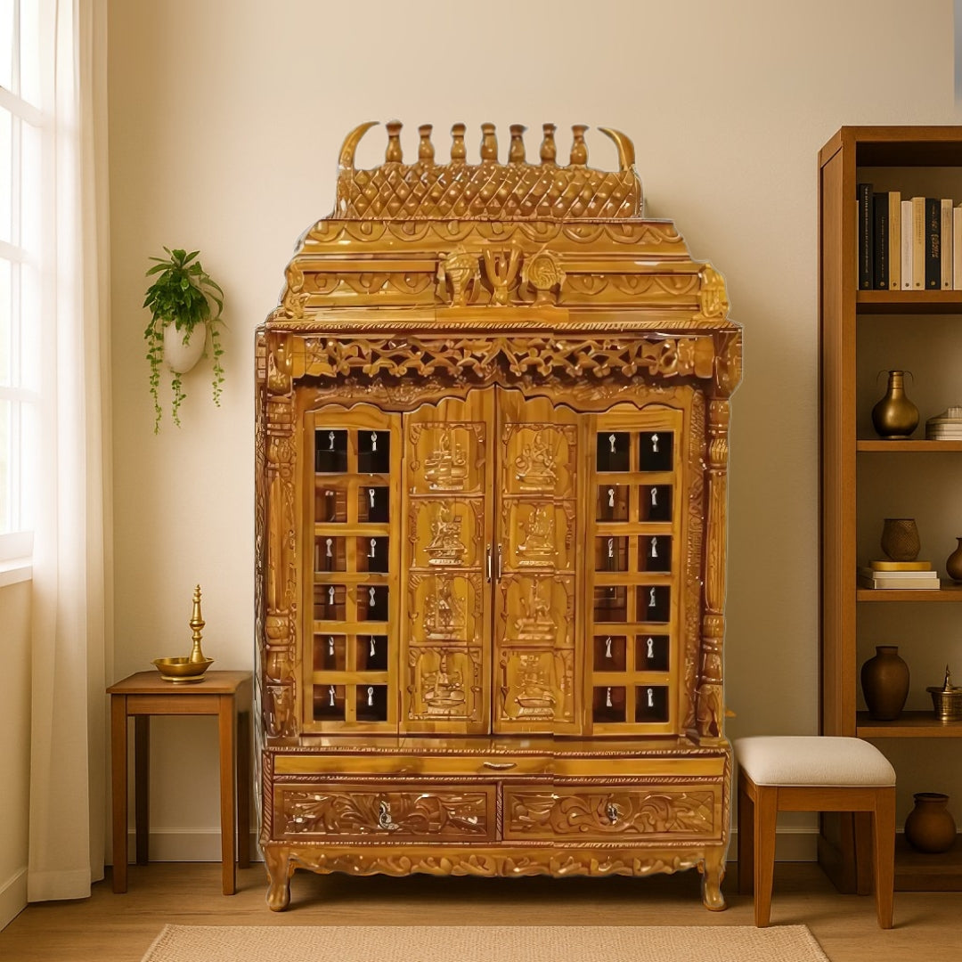 lifestyle view of Kaveri Teak Wood Mandap (Teak)