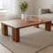 lifestyle view of Lustre Teak Wood Centre Table (Teak)
