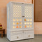 lifestyle view of  Mantralaya Teak Wood Mandir (White) 