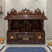 lifestyle view  of Nivya Teak Wood Mandap (Brown) 