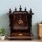 lifestyle view of  Peethika Teak Wood Mandir (Brown) 
